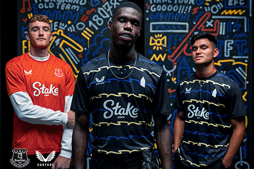 Everton launch vibrant new third kit