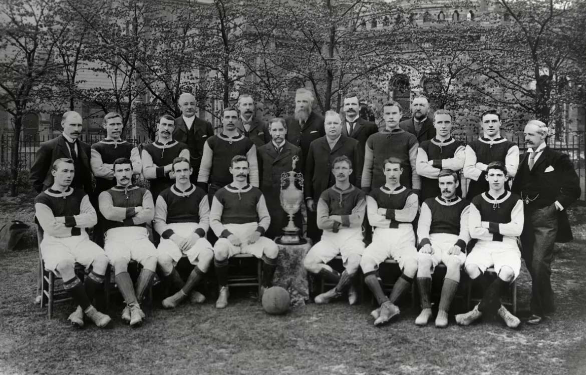 Billy Garraty and Aston Villa team
