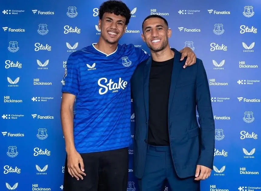 Adam Aznou with Nabil Hakimi